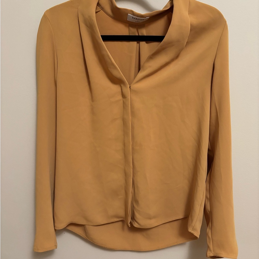 Babaton Mustard Yellow Blouse